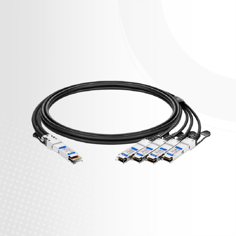 Refurb Squared 2m (7ft) Generic Compatible 400G QSFP-DD 8 x 50G PAM4 to 4 x 100G QSFP56 2 x 50G PAM4 Passive Direct Attach Copper Breakout Cable