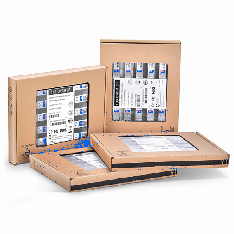 Refurb Squared Cisco Compatible 1000BASE-ZX SFP 1550nm 80km DOM Duplex LC/UPC SMF Optical Transceiver Module