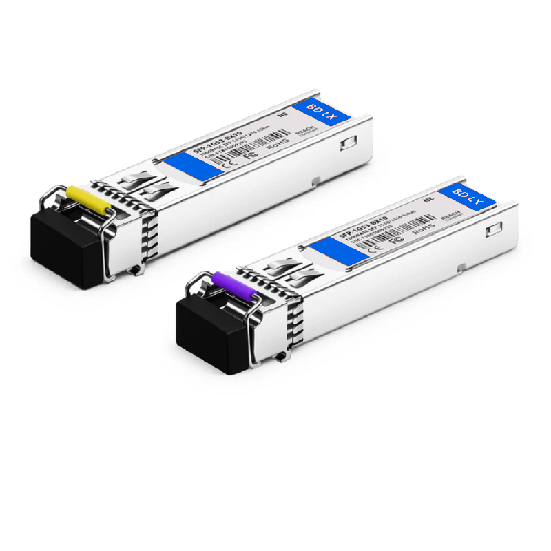 Refurb Squared NETGEAR Compatible 100BASE-BX-D SFP BiDi 1550nm-TX/1310nm-RX 20km DOM Simplex LC SMF Optical Transceiver Module