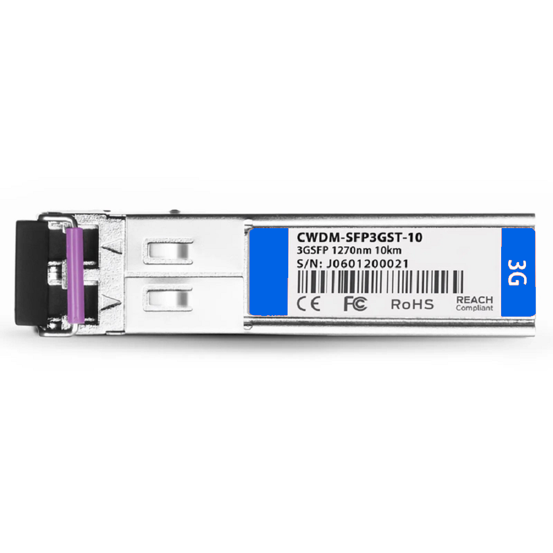 Refurb Squared 3Gb/s MSA BiDi SFP 1550nm-TX/1490nm-RX 10km DOM Simplex LC SMF Video Pathological Patterns Optical Transceiver Module for SD/HD/3G-SDI
