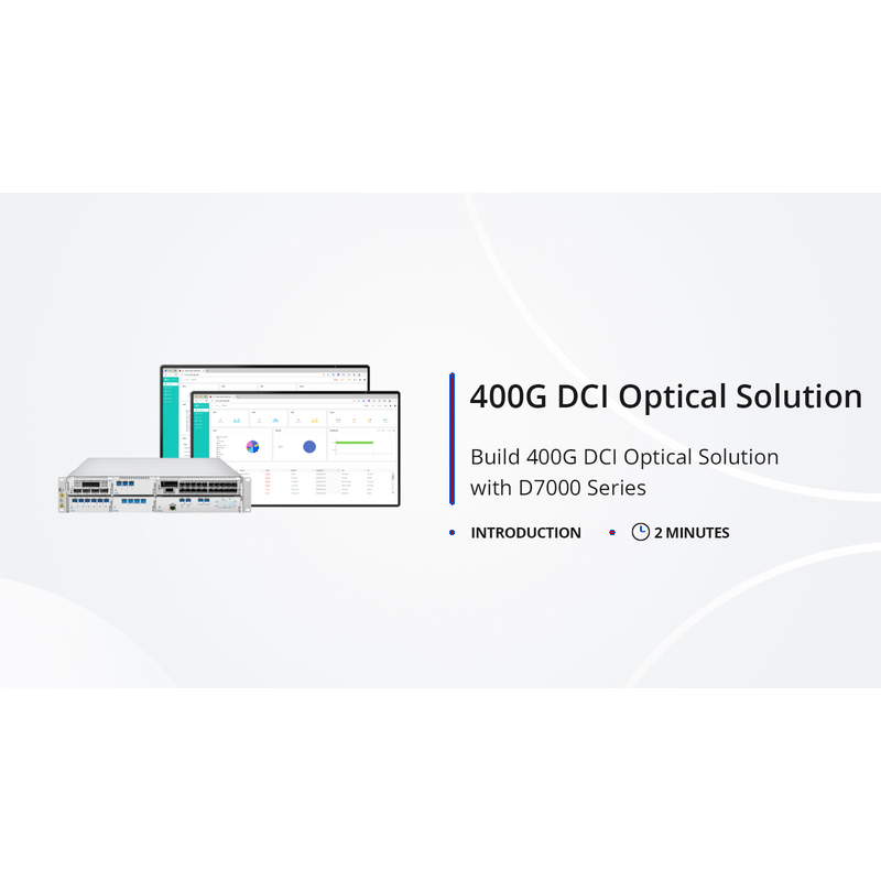 Refurb Squared 400G DWDM Tunable CFP2 DCO 80km DOM Duplex LC/UPC SMF Coherent Optical Module, Used with D7000 Series