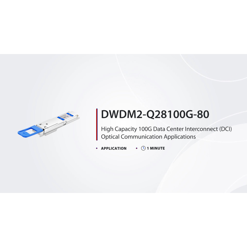 Refurb Squared Cisco C59 C60 Compatible QSFP28 100G DWDM PAM4 80km (Require EDFA and TDCM) DOM Duplex CS/UPC SMF Optical Transceiver Module for Transmission
