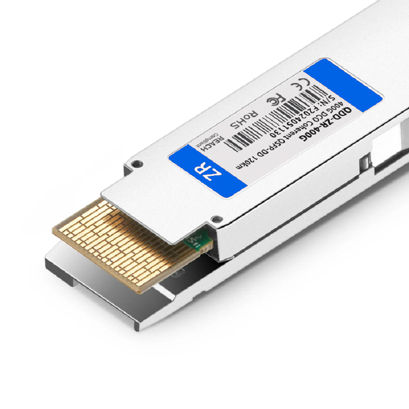 Refurb Squared Generic Compatible QSFP-DD DCO 400G DWDM Tunable Coherent 120km DOM Duplex LC/UPC SMF Optical Transceiver Module for Transmission