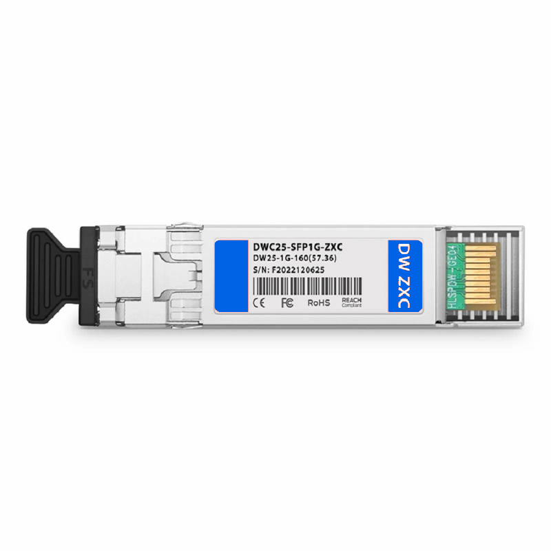 Refurb Squared HW C40 DWDM-SFP1G-45.32-160 Compatible SFP 1000BASE-DWDM 1545.32nm 100GHz 160km DOM Duplex LC/UPC SMF Optical Transceiver Module for Transmission