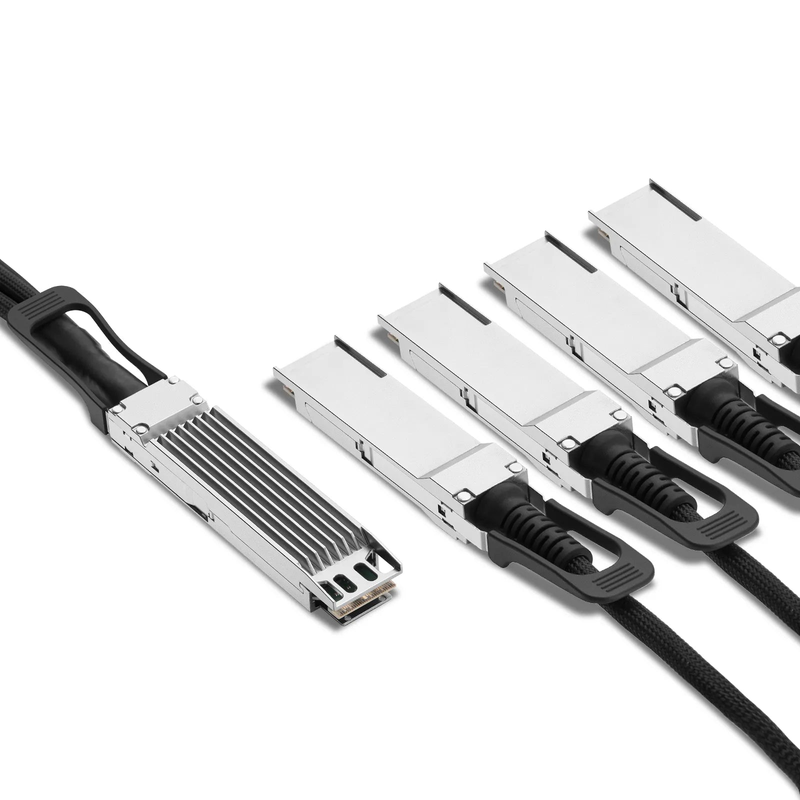 Refurb Squared 2m (7ft) NVIDIA/Mellanox MCA7J75-N002 Compatible 800G Twin-port OSFP 8 x 100G PAM4 Finned Top to 4 x 200G QSFP112 2 x 100G PAM4 InfiniBand NDR Active Direct Attach Copper Breakout Cable for Quantum-2 Switches and ConnectX-7 HCA