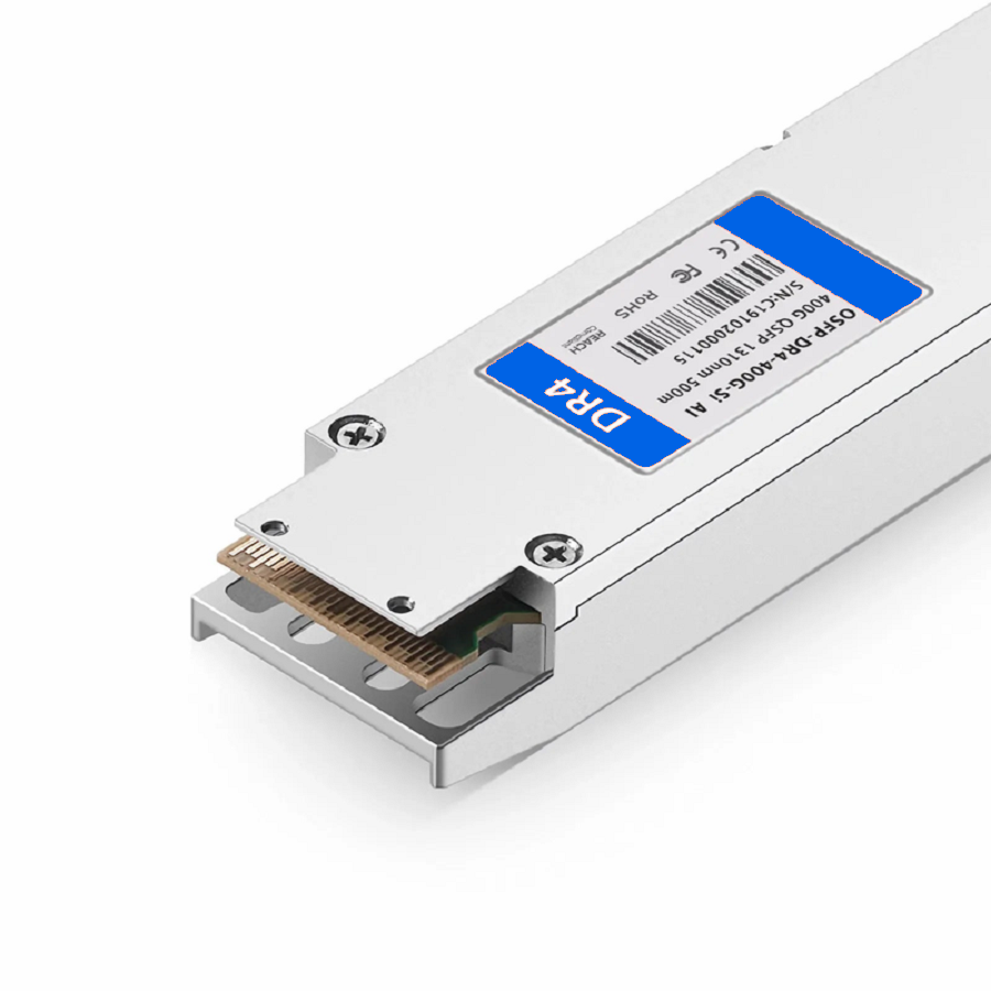 Refurb Squared Arista Networks OSFP-400G-DR4 Compatible 400GBASE-DR4 OSFP Finned Top 8 x 50G PAM4 1310nm 500m DOM MPO-12/APC SMF SiPh-Based Optical Transceiver Module, Breakout to 4 x 100G-DR
