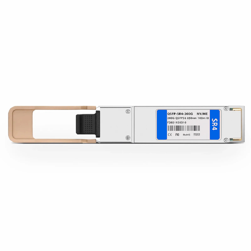 Refurb Squared 200GBASE-SR4 QSFP56 4 x 50G PAM4 850nm 100m DOM MPO-12/UPC MMF Optical Transceiver Module forFOSwitches