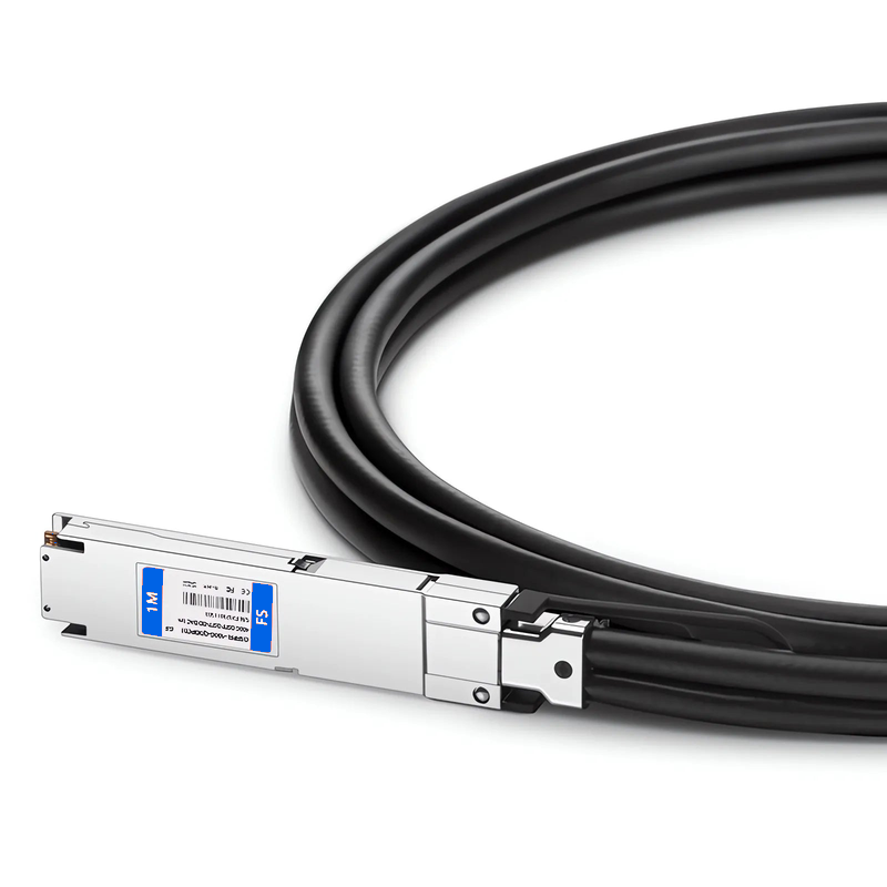 Refurb Squared 1m (3ft) Generic Compatible 400G OSFP 4 x 100G PAM4 Flat Top to 400G QSFP-DD 4 x 100G PAM4 Passive Direct Attach Copper Twinax Cable