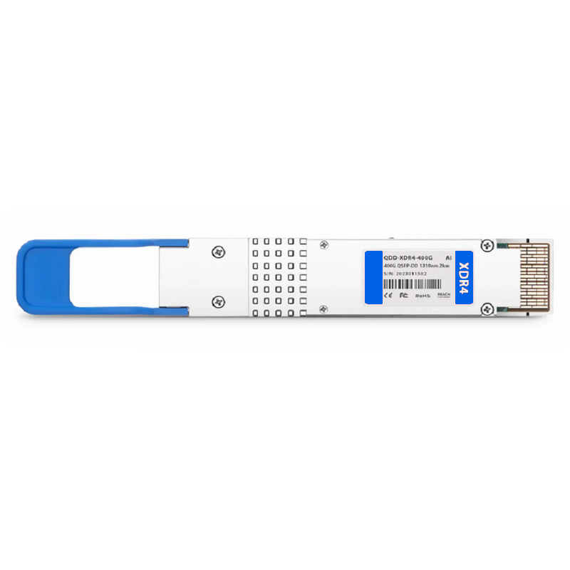 Refurb Squared Arista Networks QDD-400G-XDR4 Compatible 400GBASE-XDR4 QSFP-DD 8 x 50G PAM4 1310nm 2km DOM MPO-12/APC SMF Optical Transceiver Module, Breakout to 4 x 100G-FR