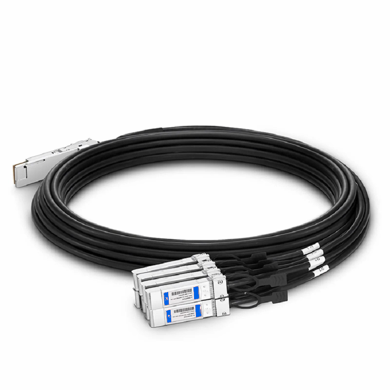 Refurb Squared 1m (3ft) Arista Networks CAB-D-8S-400G-1M Compatible 400G QSFP-DD 8 x 50G PAM4 to 8 x 50G SFP56 50G PAM4 Passive Direct Attach Copper Breakout Cable