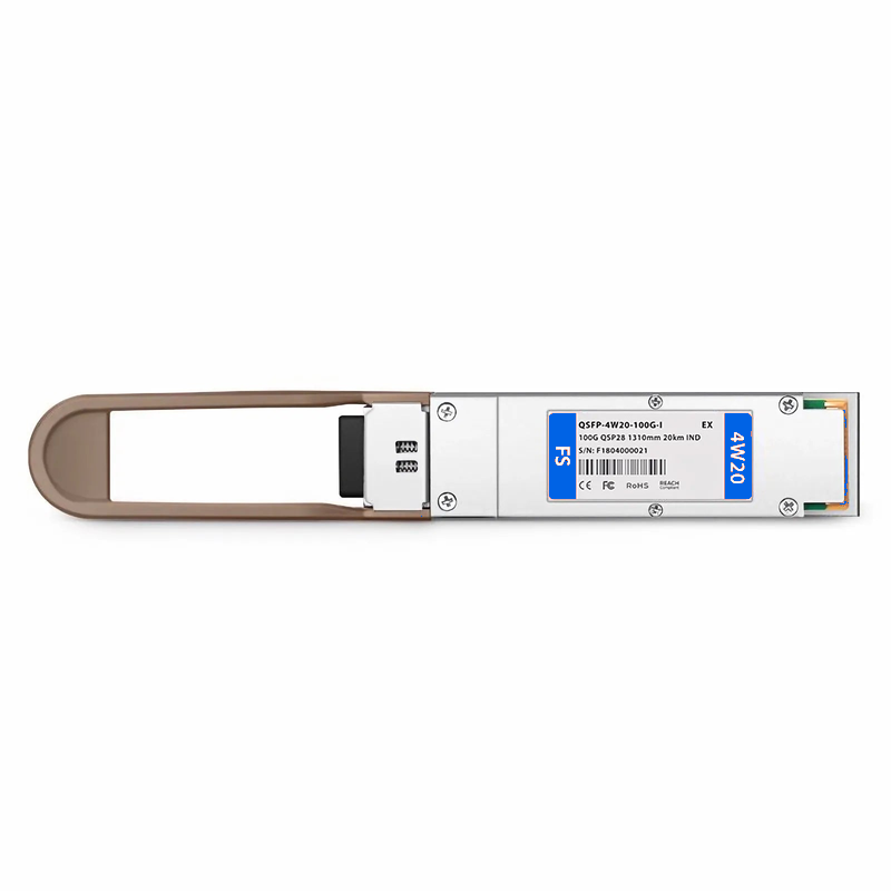 Refurb Squared Extreme Compatible 100GBASE-4WDM-20 QSFP28 4 x 25G NRZ 1310nm 20km DOM Duplex LC /UPC SMF Optical Transceiver Module (Industrial)