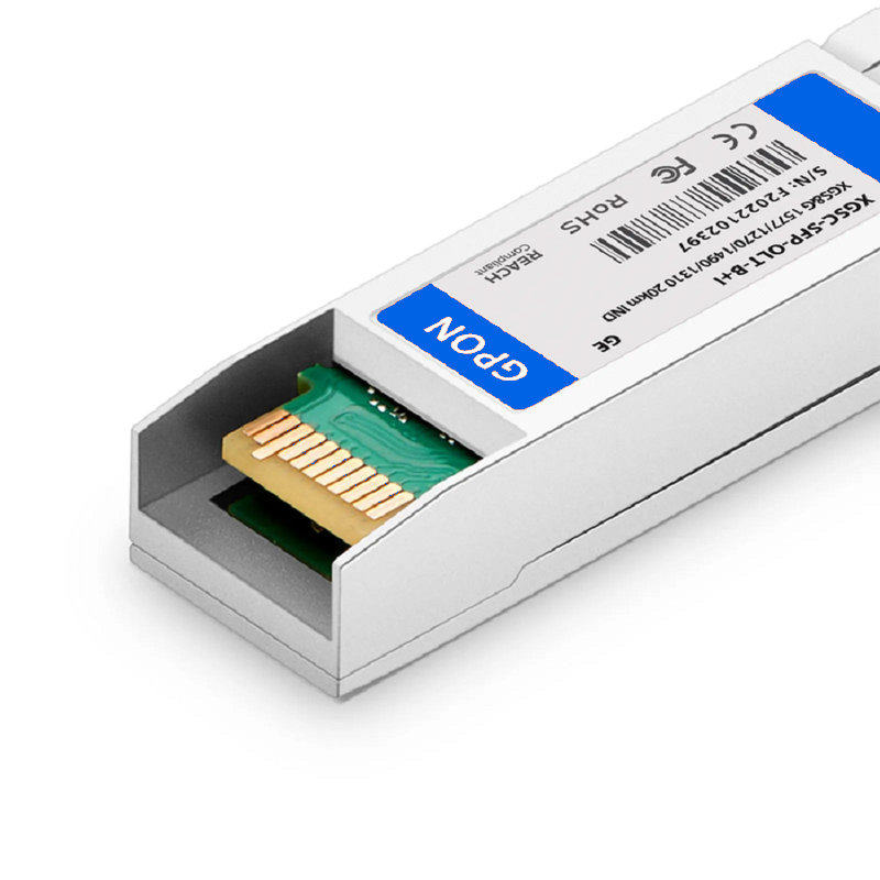 Refurb Squared HW Compatible XGS-PON&GPON Combo OLT SFP+ 1577nm-TX/1270nm-RX and 1490nm-TX/1310nm-RX Class C+ 20km DOM Simplex SC/UPC SMF Optical Transceiver Module (Industrial)