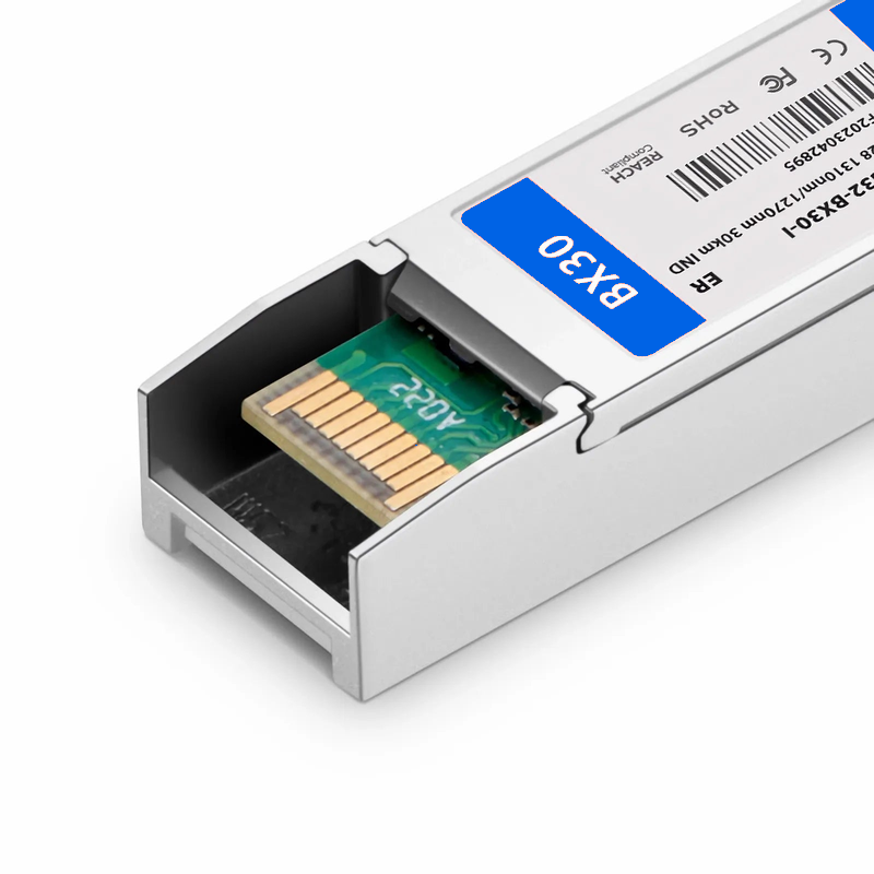 Refurb Squared Ericsson Compatible SFP28 25GBASE-BX30-D BiDi 1310nm-TX/1270nm-RX 30km DOM Simplex LC/UPC SMF Optical Transceiver Module For 5G Wireless (Industrial)
