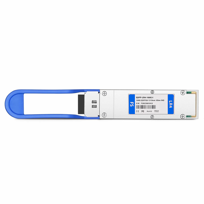 Refurb Squared Cisco QSFP-100G-LR4-I Compatible 100GBASE-LR4 QSFP28 4 x 25G NRZ 1310nm 10km DOM Duplex LC/UPC SMF Optical Transceiver Module (Industrial)