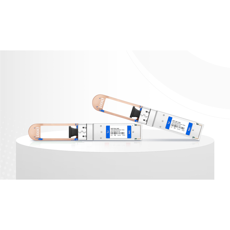 Refurb Squared Cisco QSFP-100G-SR4-I Compatible 100GBASE-SR4 QSFP28 4 x 25G NRZ 850nm 100m DOM MPO-12/UPC MMF Optical Transceiver Module (Industrial), Breakout to 4 x 25G-SR
