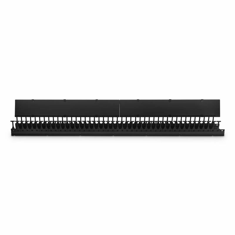 Refurb Squared Vertical Single Sided Steel Cable Manager, 45RU, Bend Radius Finger, 5.5 in. Wide