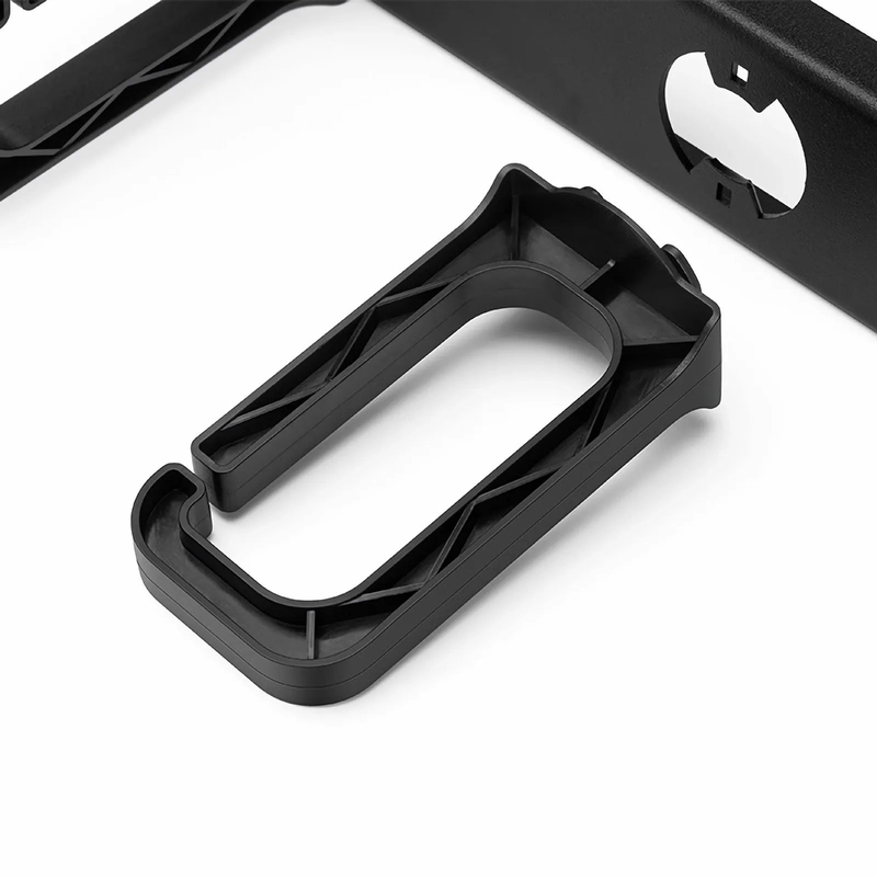 Refurb Squared Horizontal Single Sided Manager, 1RU, 5 Snap-in D-Rings, 3.37 in. Depth