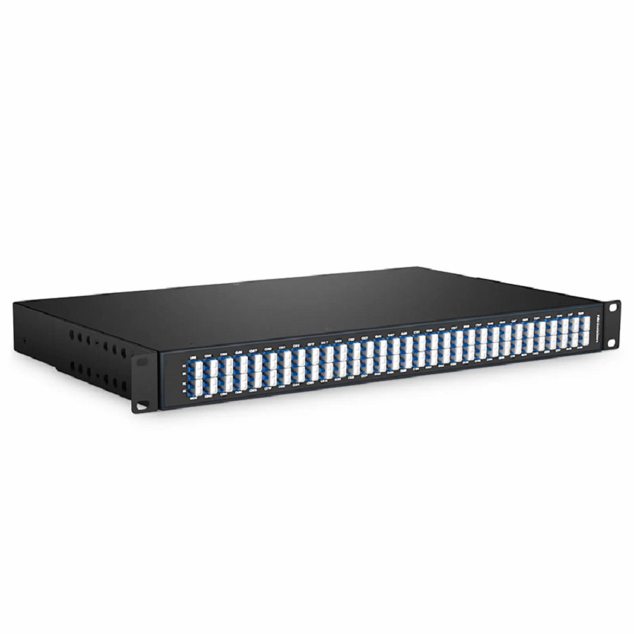 Refurb Squared 60 Channels Odd DWDM Mux Demux, Super C-band 100GHz 190.75-196.65THz, with Monitor Port, 6.0dB Typical IL, LC/UPC, Dual Fiber, FMU 1U Rack Mount
