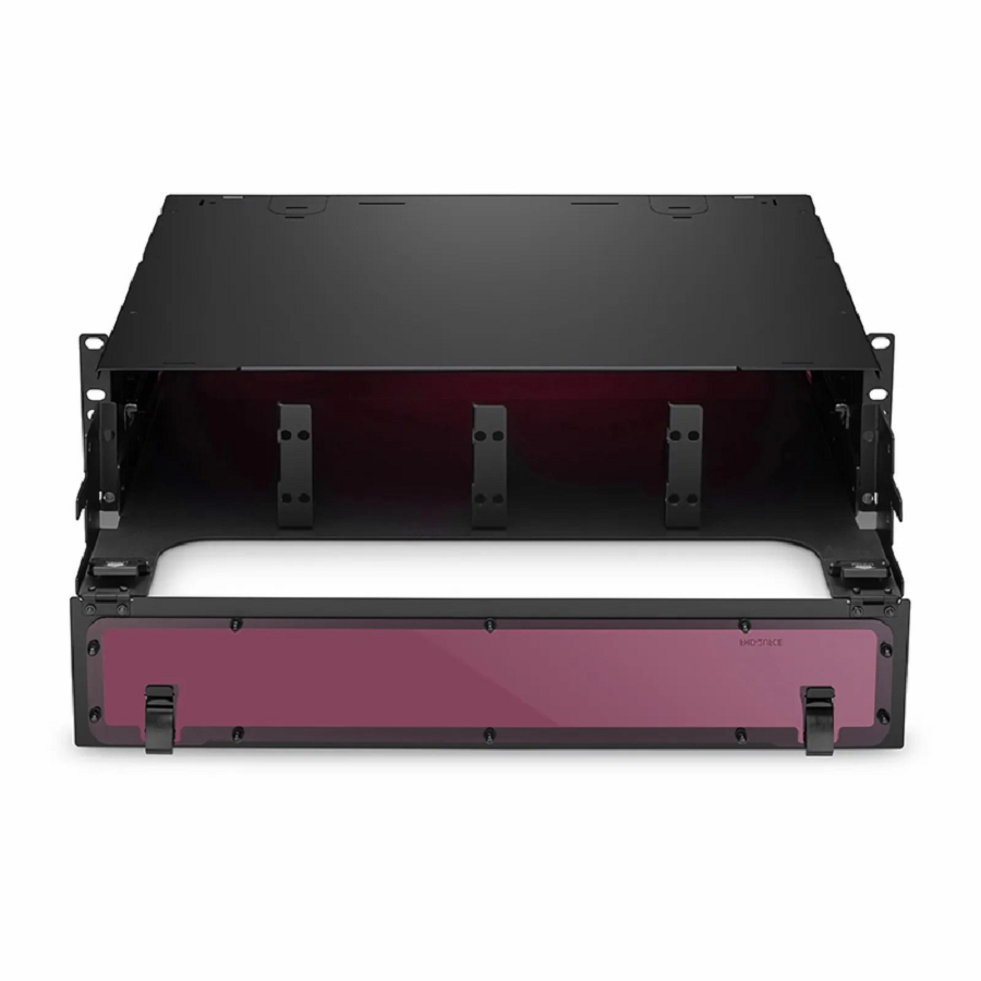 Refurb Squared FHDA High Density 2U Rack Mount Enclosure Unloaded, Sliding Drawer, Holds up to 8 x FHDA Cassettes, Panels or Splice Trays, 288 Fibers (LC)