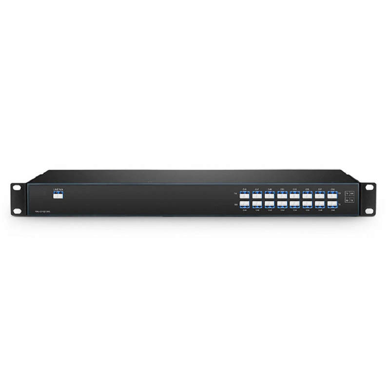 Refurb Squared 16 Channels DWDM Mux Demux, 100GHz C21-C36, 4.0dB Typical IL, LC/UPC, Single Fiber, Side-A, FMU 1U Rack Mount