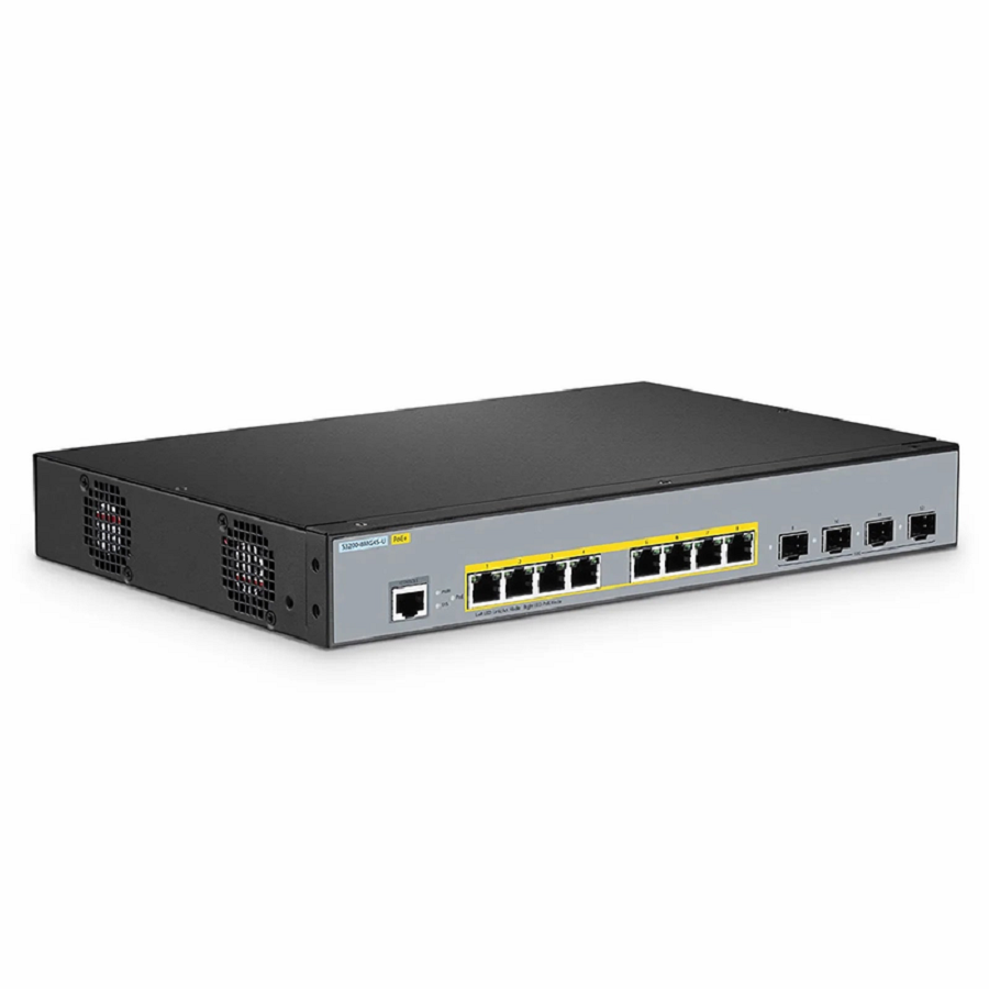 Refurb Squared S3200-8MG4S-U, 8-Port Ethernet L2+ Managed PoE+ Switch, 8 x 100M/1000M/2.5G Multi-Gigabit RJ45, with 4 x 10Gb SFP+ Uplinks