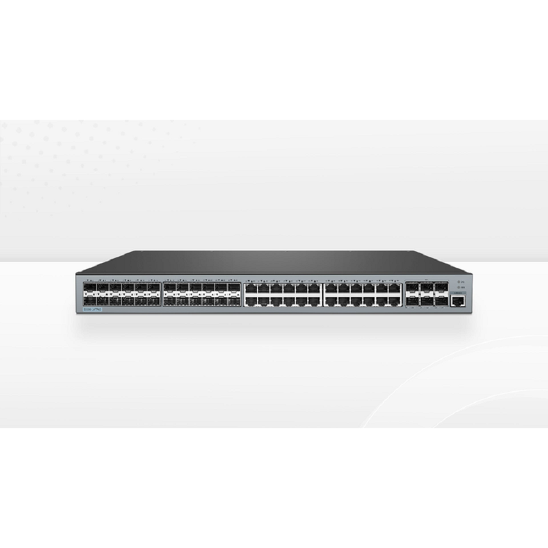 Refurb Squared S5500-24TF6S, 48-Port Gigabit Ethernet L3 Switch, 24 x Gigabit RJ45, 24 x 1Gb SFP, with 6 x 10Gb SFP+ Uplinks, Support Stacking