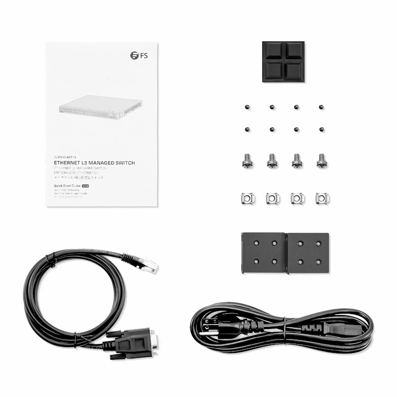 Refurb Squared S2805S-48T4S, 48-Port Gigabit Ethernet L3 Smart Managed Switch, 48 x Gigabit RJ45, with 4 x 10Gb SFP+ Uplinks, Realtek Chip