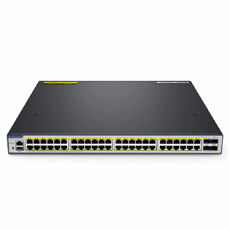 Refurb Squared S3410-48TS-P, 48-Port Gigabit Ethernet L2+ PoE+ Switch, 48 x PoE+ Ports @740W, with 2 x 10Gb SFP+ Uplinks and 2 x Combo SFP Ports, PicOSA®, Support MLAG, Broadcom Chip