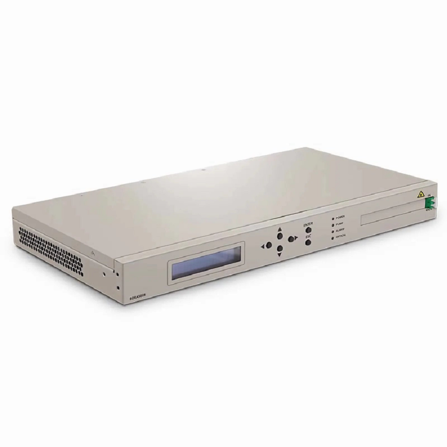 Refurb Squared D7000 BDRA5008 Co-propagating Distributed Raman Amplifier with 8dB Gain, 80 Wavelengths, Dual AC PSUs, 1U Rack Mount