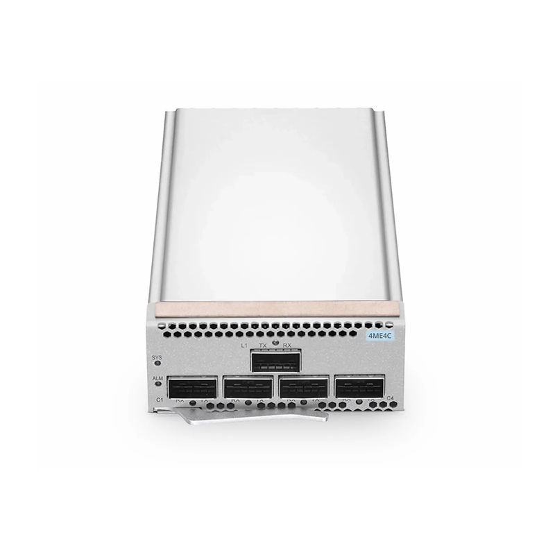 Refurb Squared D6000 4ME4C 400G Muxponder, 4 x 100G QSFP28 to 1 x 400G QSFP-DD for D6000-CH1U Managed Chassis
