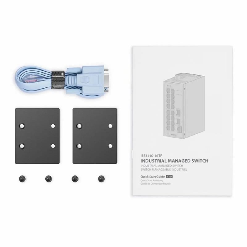 Refurb Squared IES3110-16TF, 16-Port Gigabit Ethernet L2 Managed Industrial Switch, 16 x 10/100/1000BASE-T, with 2 x 1Gb SFP, -40 to 75A°C Operating Temperature