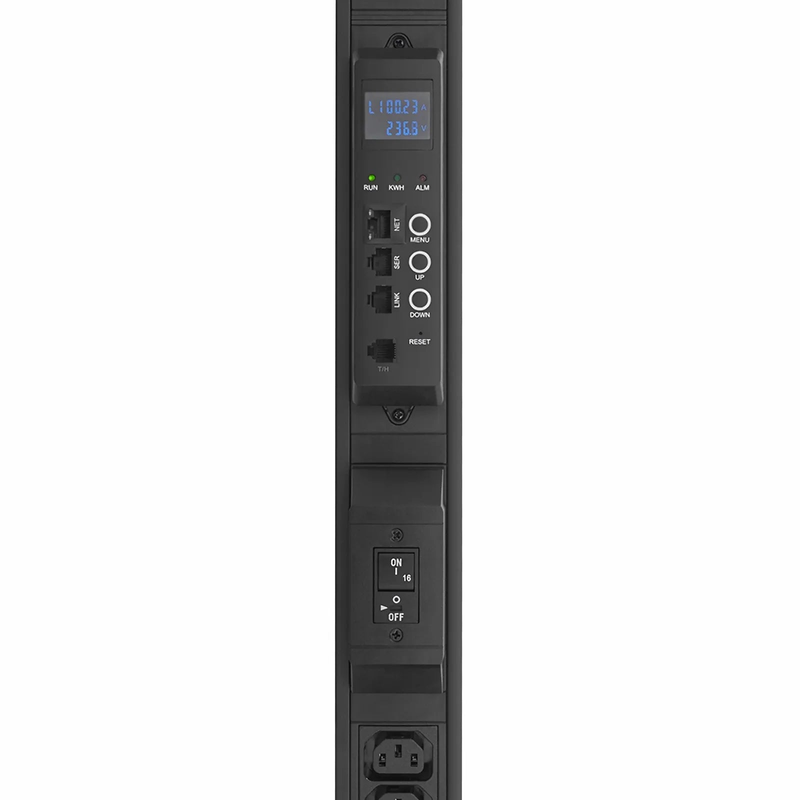 Refurb Squared 7.36kW Single-Phase 32A/230V Monitored Rack PDU, 36 x C13 & 6 x C19 Outlets, IEC 309 32A 2P+E Plug, 10ft Cord, 0U Vertical