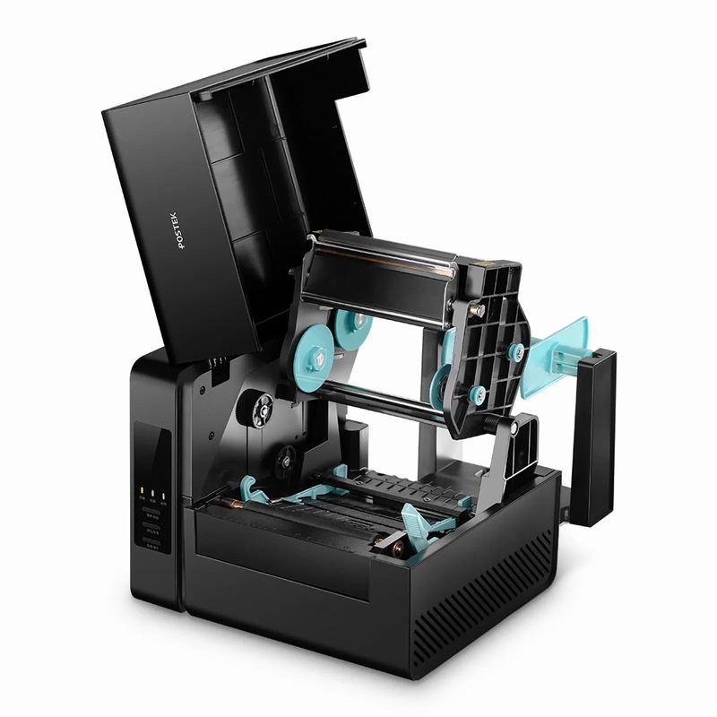 Refurb Squared Postek E300i Commercial Label Printer with HEATA, 4.5" Color LCD Touch Screen, 300dpi, 4ips Print Speed