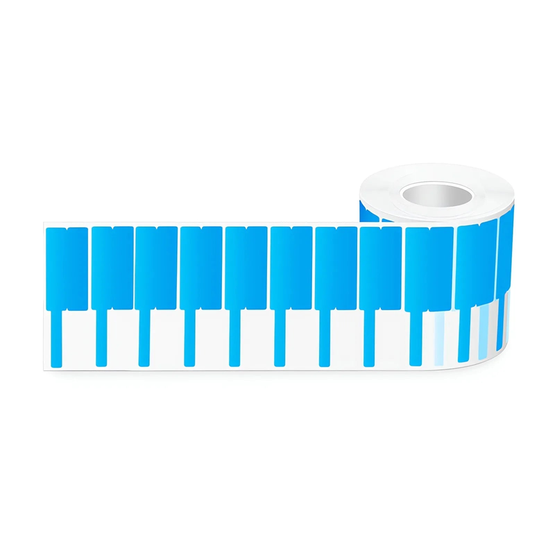 Refurb Squared 1.02in.W x 3.31in.L Printable P-Flag Label, PET, Reel, Blue, 500Labels/Roll