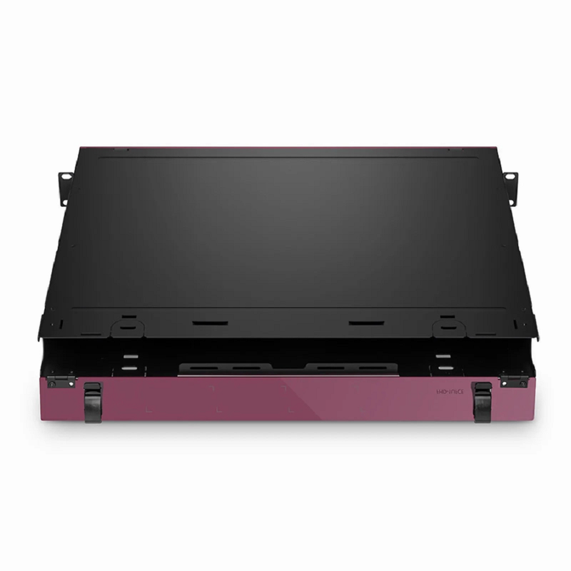 Refurb Squared FHDA High Density 1U Rack Mount Enclosure Unloaded, Sliding Drawer, Holds up to 4 x FHDA Cassettes, Panels, or Splice Trays, 144 Fibers (LC)