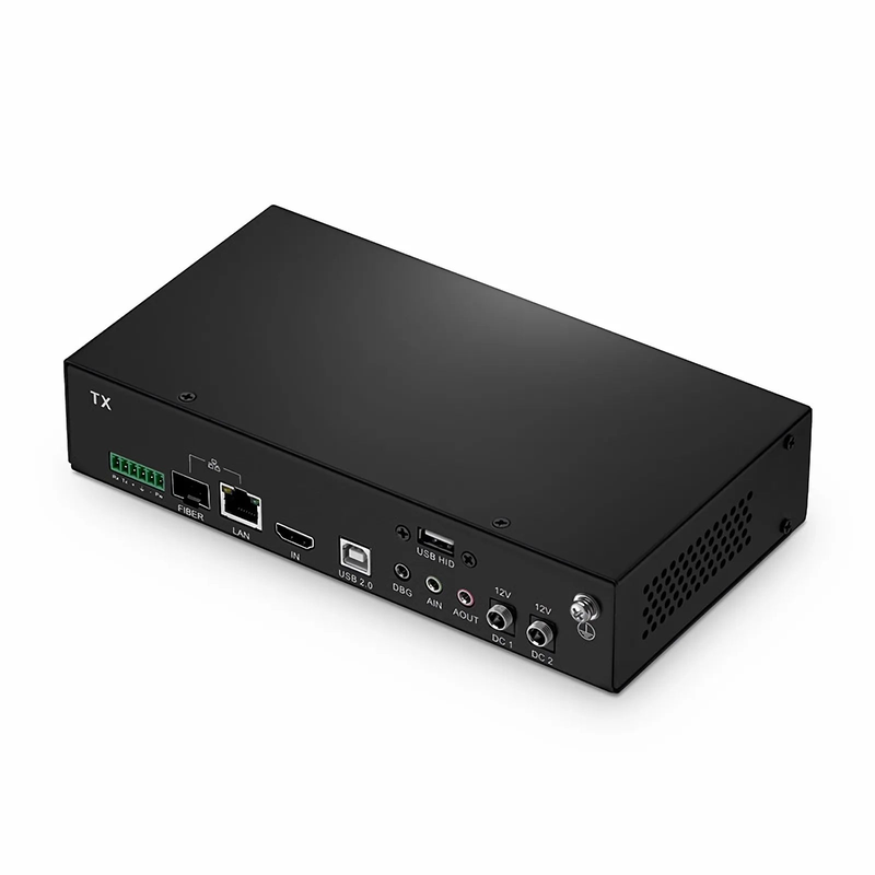 Refurb Squared 4K HDMI USB HID IP KVM Matrix Transmitter Set with Audio and EDID over Fiber Optic Cable for 20km and Cat5e/6/6a/7 for 120m, 3840x2160@60Hz