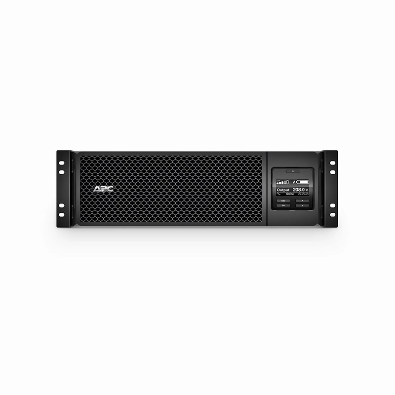 Refurb Squared APC® Smart-UPS On-Line 5400VA Rackmount 3U UPS, 2x L6-20R+2x L6-30R NEMA Outlets, Network Card+SmartSlot and 1 Backup Battery Included