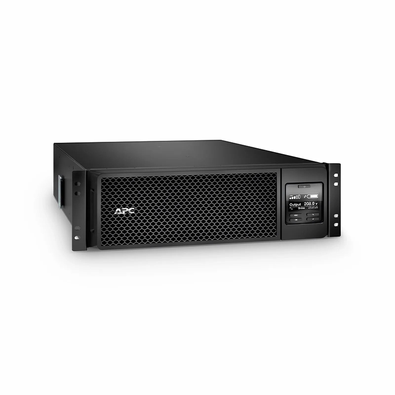 Refurb Squared APC® Smart-UPS On-Line 5400VA Rackmount 3U UPS, 2x L6-20R+2x L6-30R NEMA Outlets, Network Card+SmartSlot and 1 Backup Battery Included