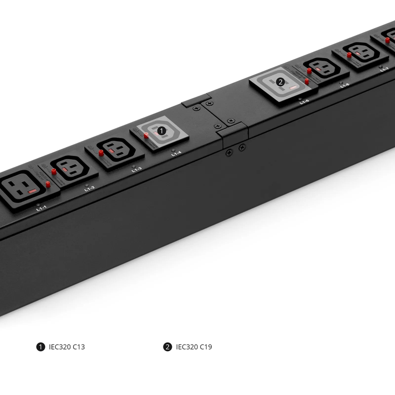 Refurb Squared 7.20kW Single-Phase 30A/240V Switched Rack PDU, 21 x C13 & 3 x C19 Outlets, NEMA L6-30P Plug, 10ft Cord, 0U Vertical