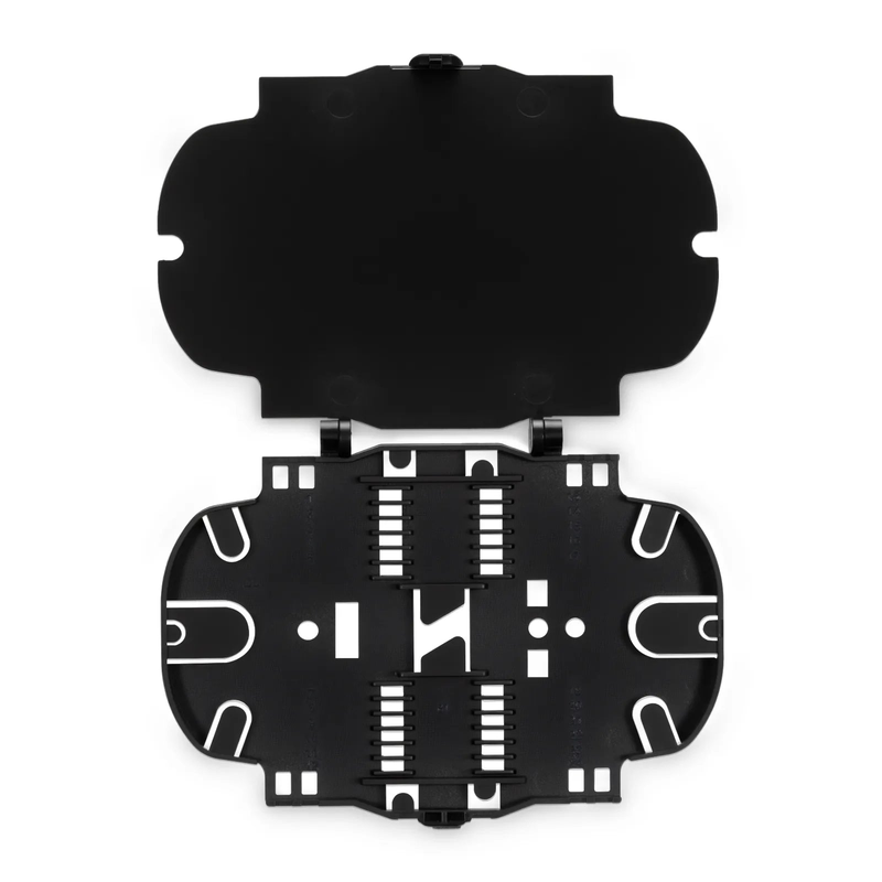 Refurb Squared 24 Fibers Fusion Splice Tray for Heat-Shrink Fusion Splices, 0.75" x 5.91" x 4.33", Suitable for FS-S077-2I2O-2-24F