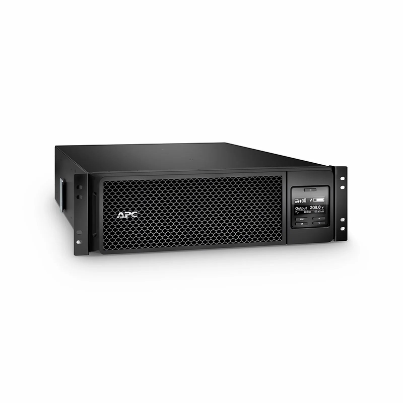 Refurb Squared APC® Smart-UPS On-Line 5000VA Rackmount 3U UPS, 4x C13+4x C19 IEC Outlets, Network Card+SmartSlot and 3 Backup Batteries Included