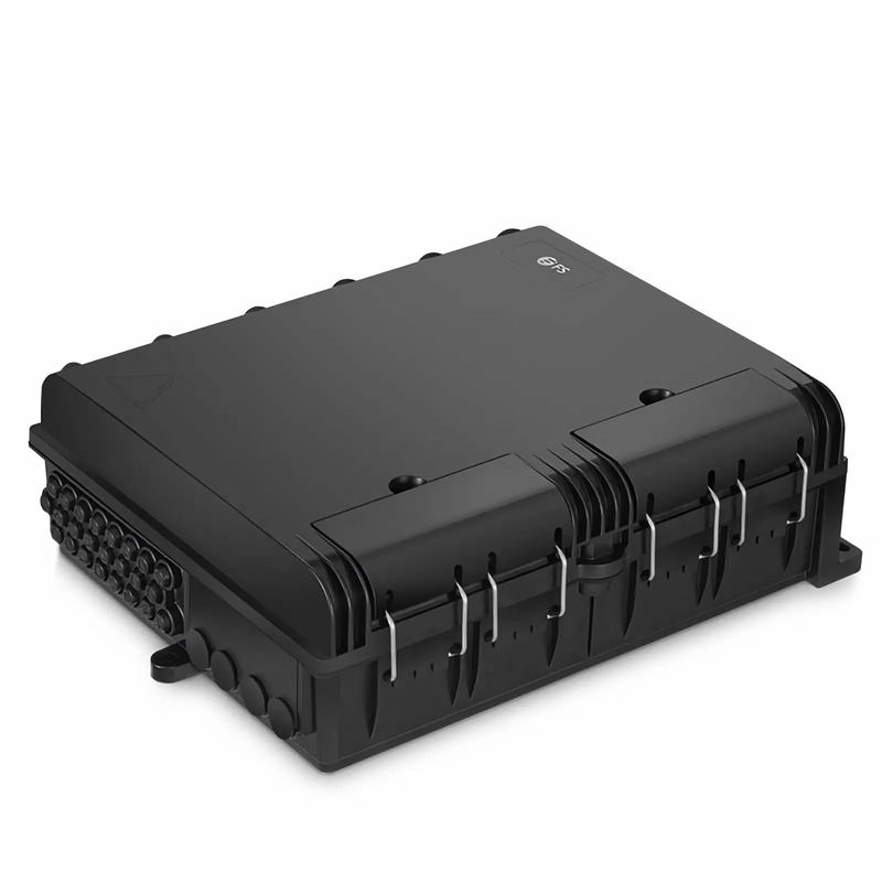 Refurb Squared 24 Fibers Optic Distribution Box, SC A/U and LC A/U, Plastic, Wall/Pole Mount, Indoor and Outdoor