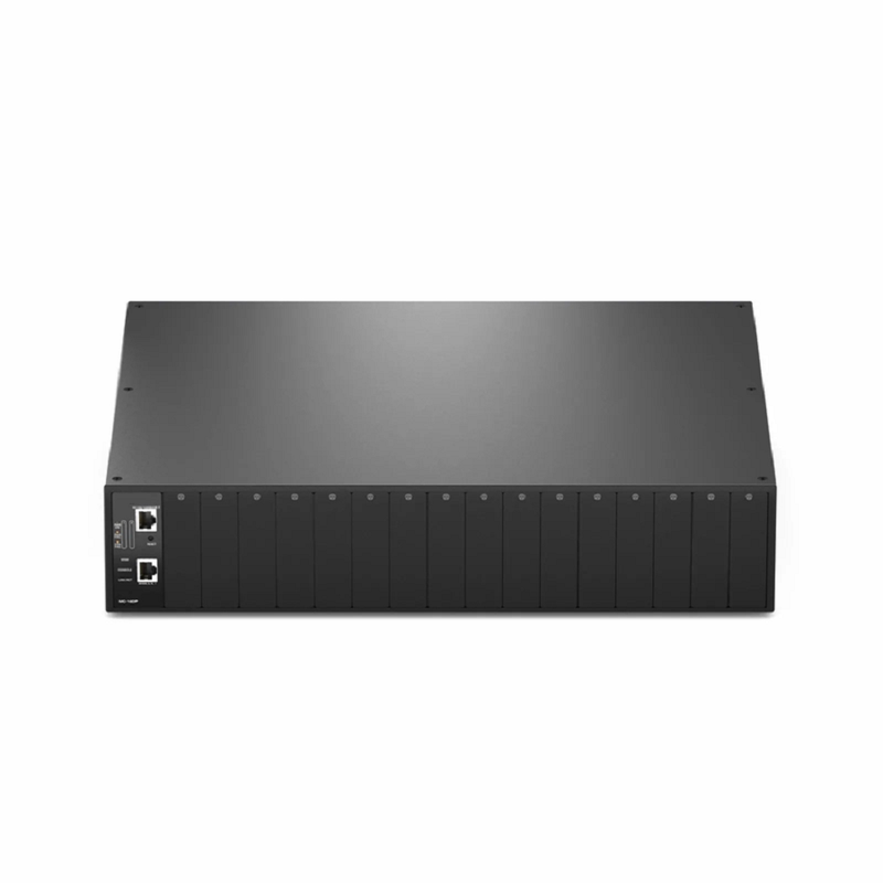 Refurb Squared 16 Managed Media Converter Chassis, 2U Rack Mount, Single Power AC 100-240V