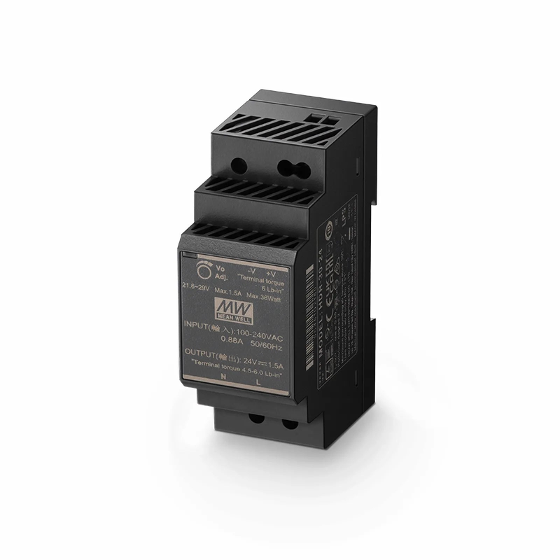 Refurb Squared 30W 24VDC Ultra Slim Step-Shaped DIN Rail Industrial Power Supply