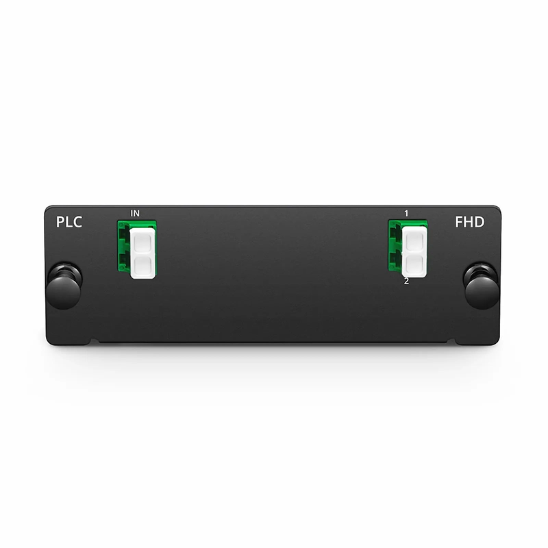 Refurb Squared 1 x 2 PLC Fiber Splitter, Standard FHD Cassette LC/APC, Singlemode, for Optical LAN