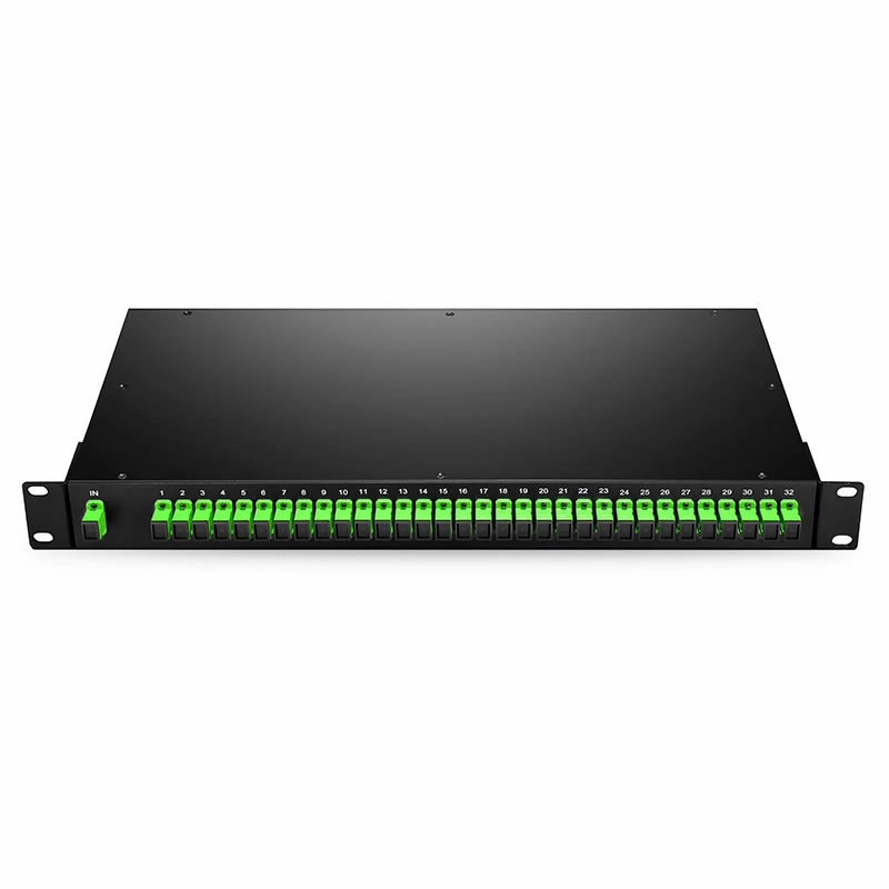 Refurb Squared 1 x 32 PLC Fiber Splitter, 1U 19" Rack Mount, SC/APC, Singlemode