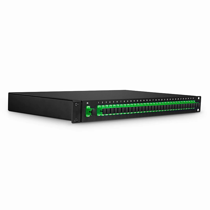 Refurb Squared 1 x 32 PLC Fiber Splitter, 1U 19" Rack Mount, SC/APC, Singlemode