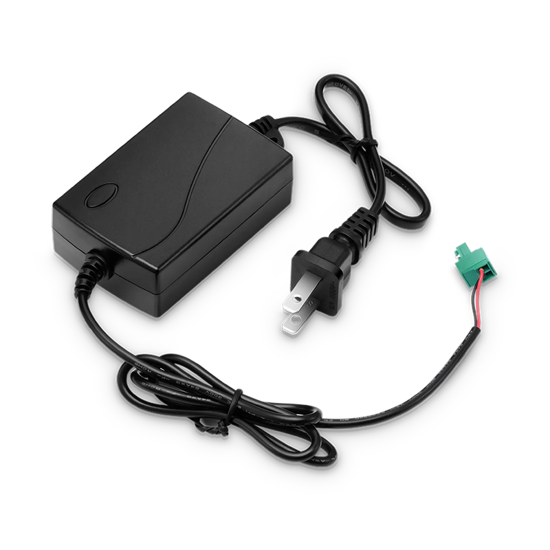 Refurb Squared Mini Industrial 1x 10/100/1000Base-T RJ45 to 1x 1000Base-X Multimode ST 850nm 550m Gigabit Ethernet Media Converter, European Plug Standard