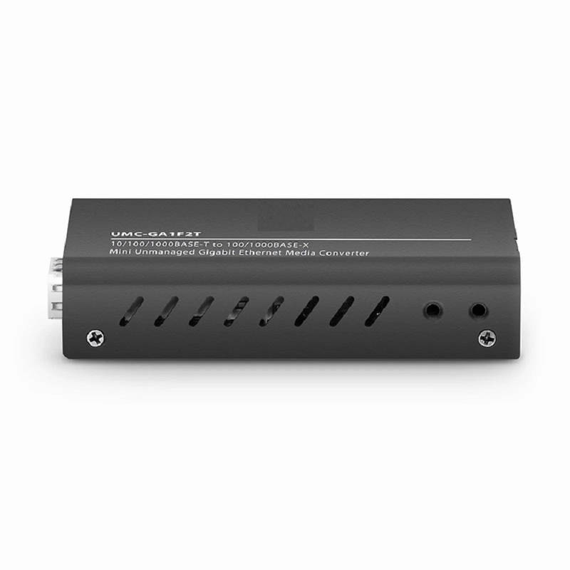 Refurb Squared Mini Unmanaged 1x 10/100/1000Base-T RJ45 to 1x 1000Base-X SFP Gigabit Ethernet Media Converter, European Plug standard