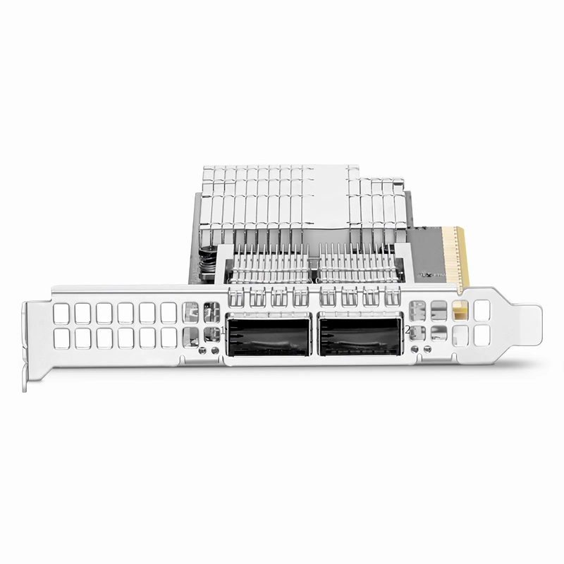 Refurb Squared NVIDIA Mellanox MCX755106AS-HEAT ConnectXA®-7 InfiniBand & Ethernet Adapter Card 200GbE/NDR200, Dual-Port QSFP112, PCIe 5.0 x16, with x16 PCIe Extension Option, Secure Boot, Tall&Short Bracket